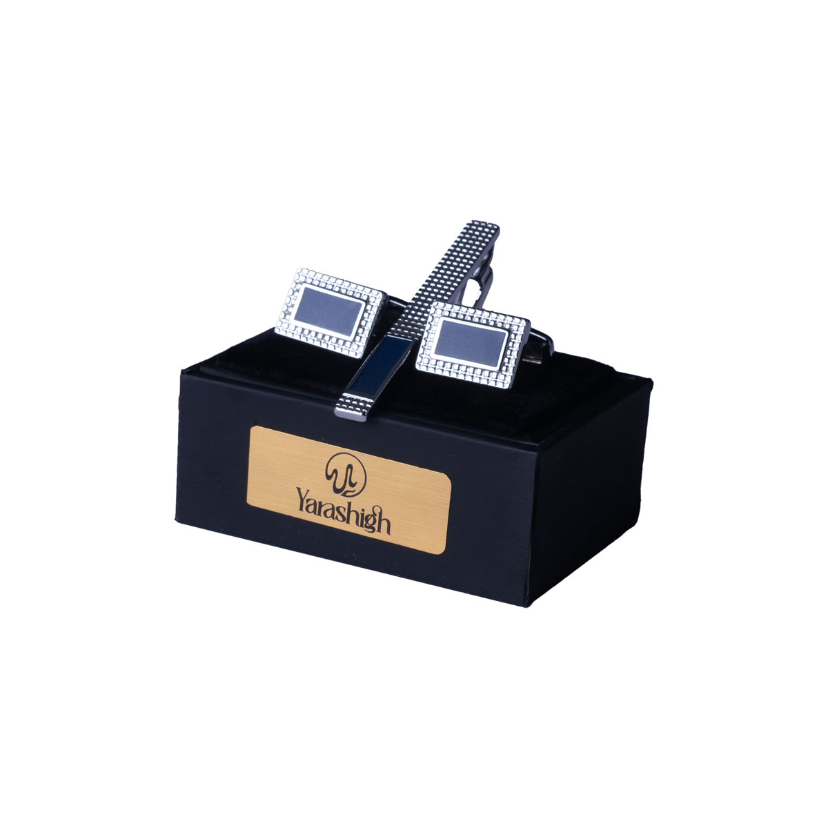 2 دكمه سر آستين سنجاق دار مستطیل رنگی WB143 | یاراشیق - Image 1
