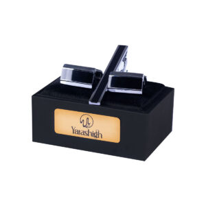 دكمه سر آستين سنجاق دار مستطیل دو رنگ WB161 | یاراشیق